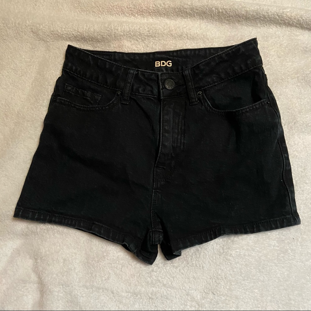BDG Black High Waisted Shorts